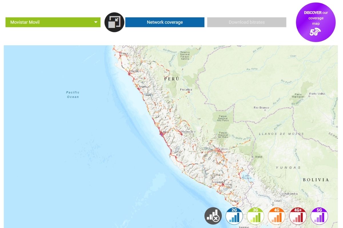 movistar peru network coverage